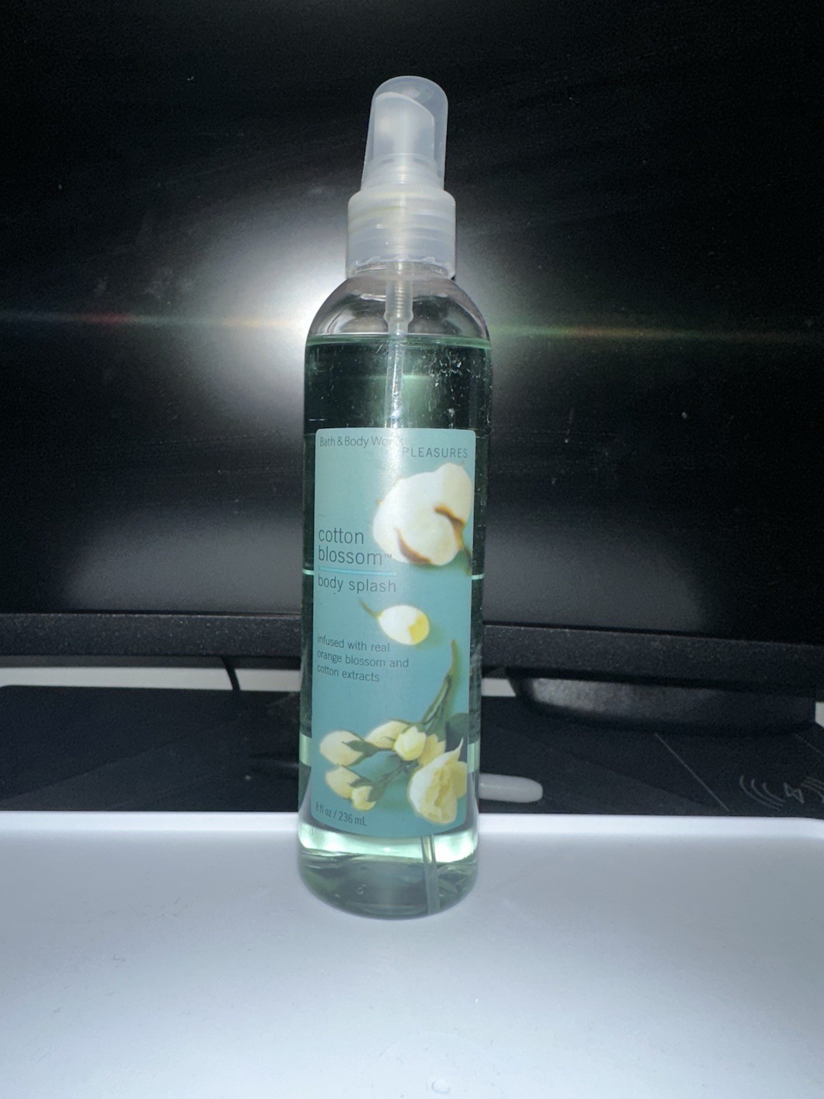 VINTAGE Bath Body Works COTTON BLOSSOM Body Splash Mist Spray 8 oz RARE