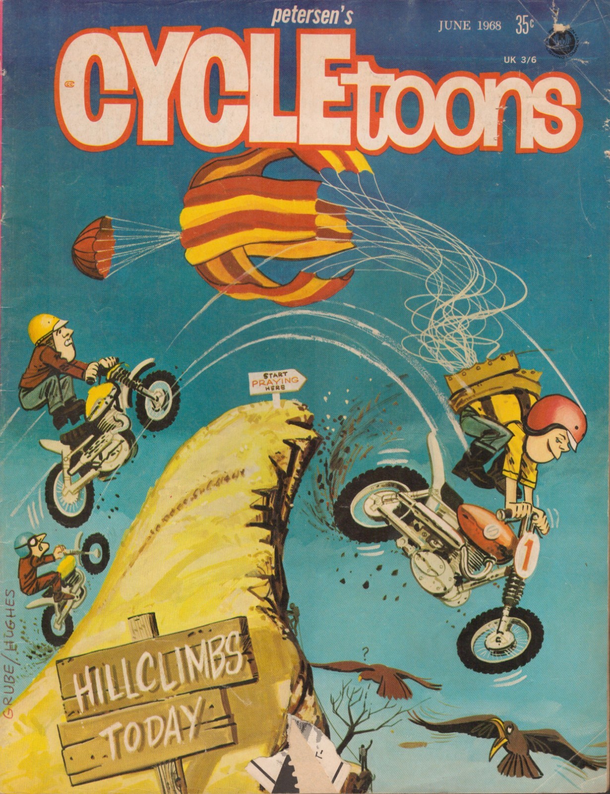 47892: Petersen Publishing Company CYCLETOONS #1 VG Grade