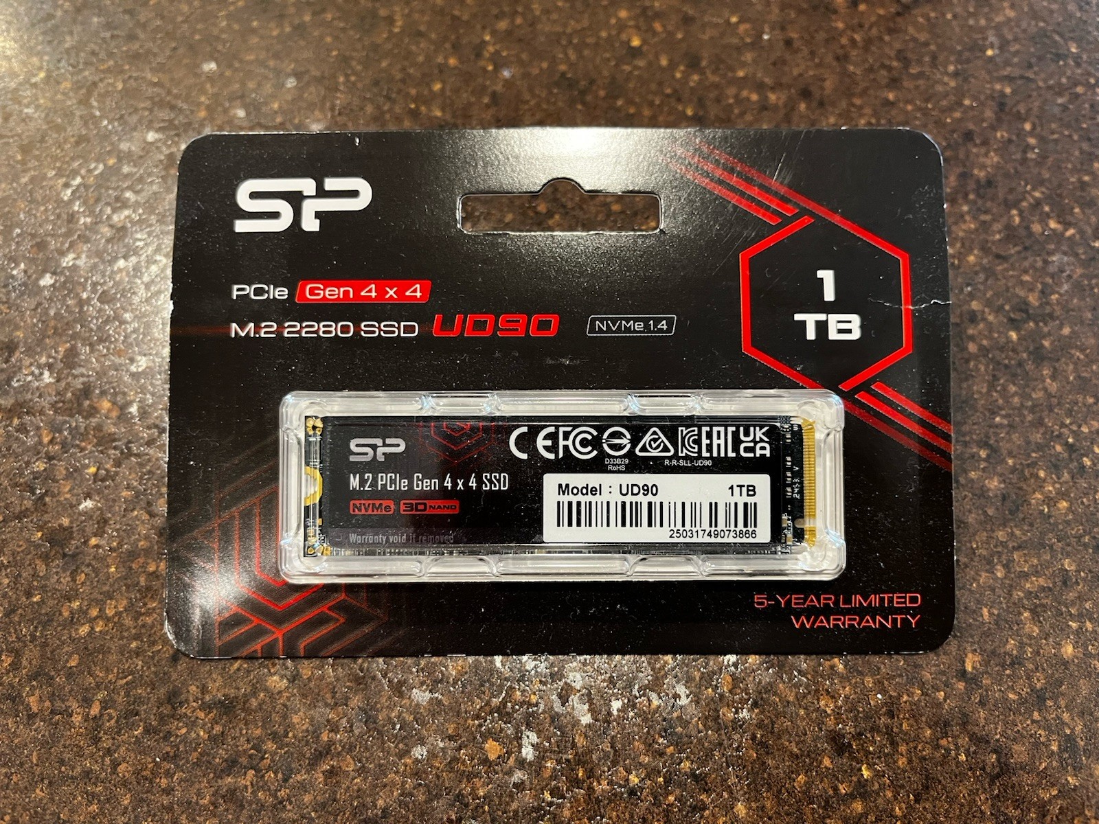 Silicon Power UD90 1TB PCIe Gen4 x4 NVMe M.2 2280 Internal SSD