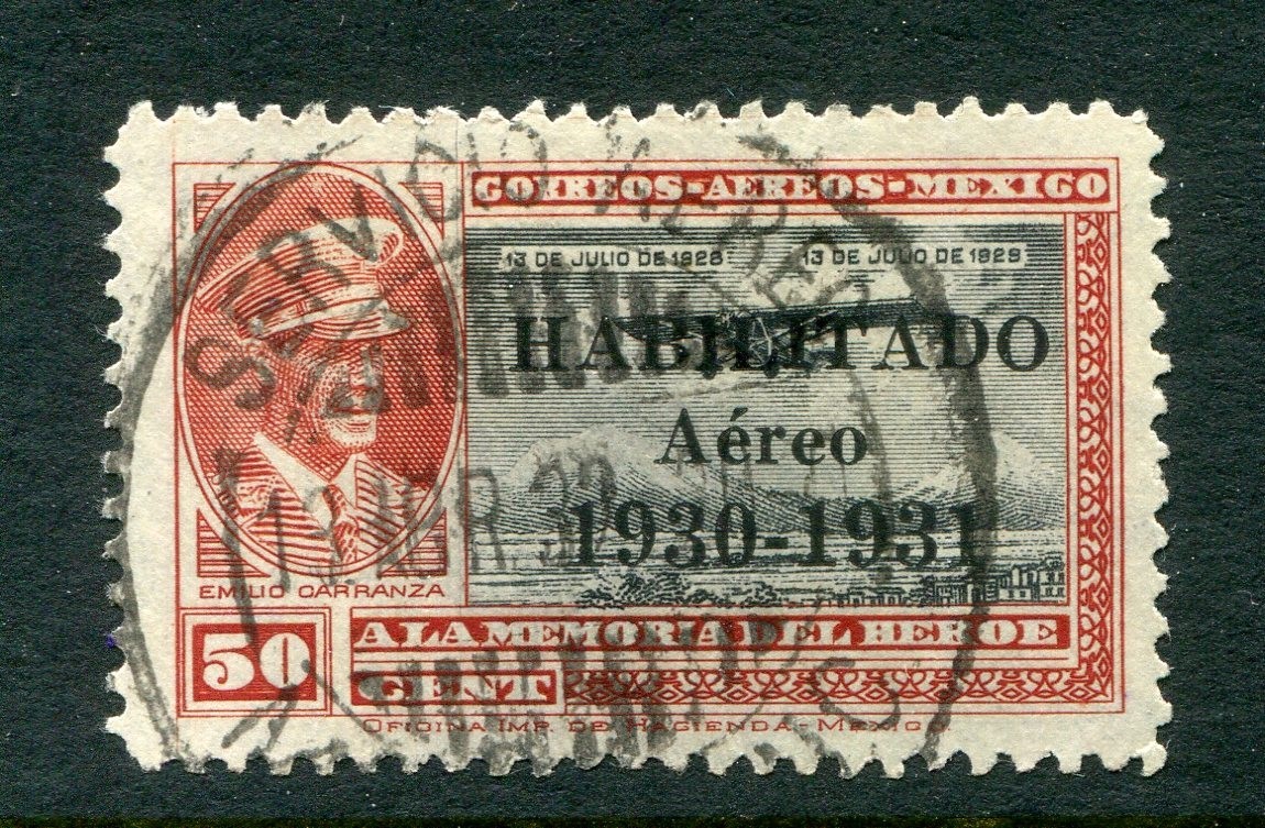 Mexico #C35 Airplane Overprint 50 C. [Used]