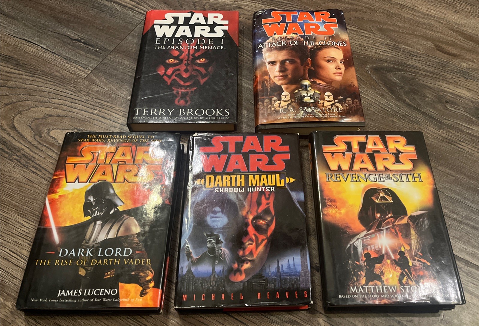 STAR WARS Hard Back Books Lot Of 5 @ 1999-2005