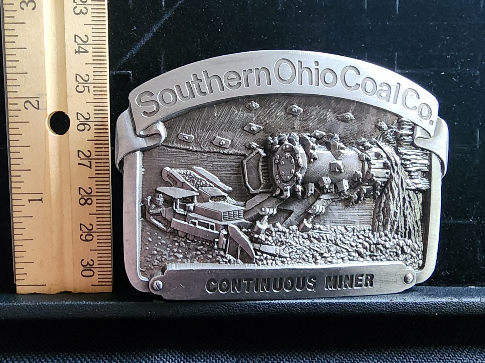 Vintage Southern Ohio Coal Company  Continuous Miner Belt Buckle New 