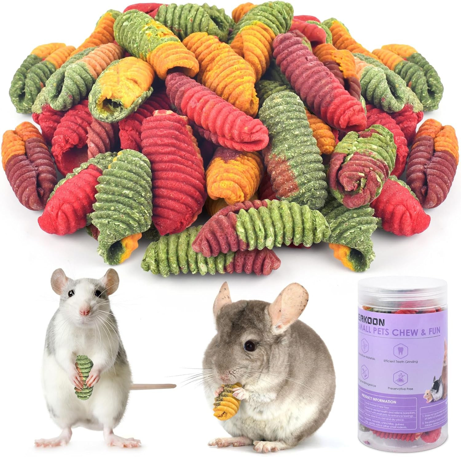 Chinchilla Treats, Timothy Grass Chew Toys for Teeth for Rabbit Guinea Pig Gerbi