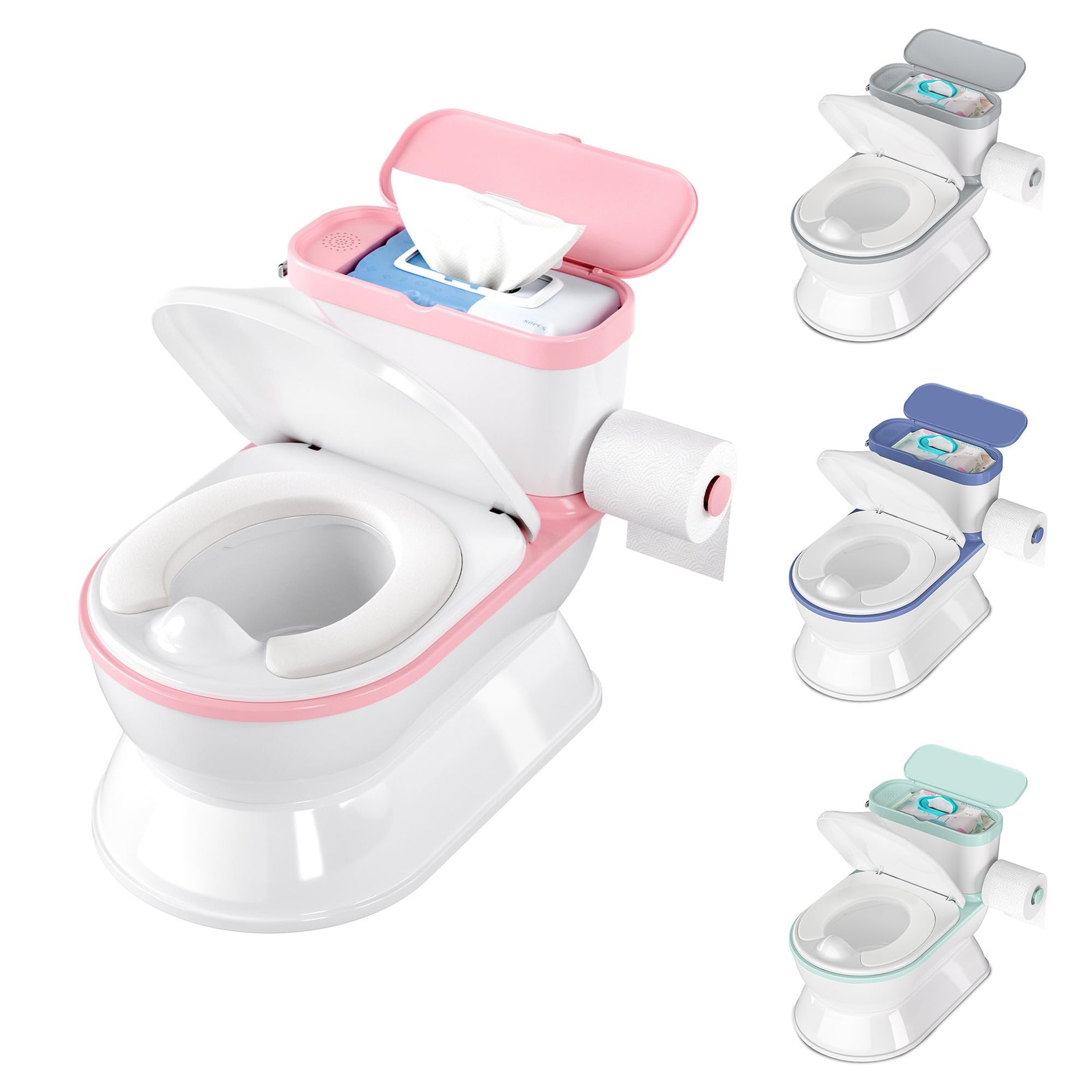 CheerTry 2-in-1 Toddler Potty Training Toilet - Larger Chair & Pink 