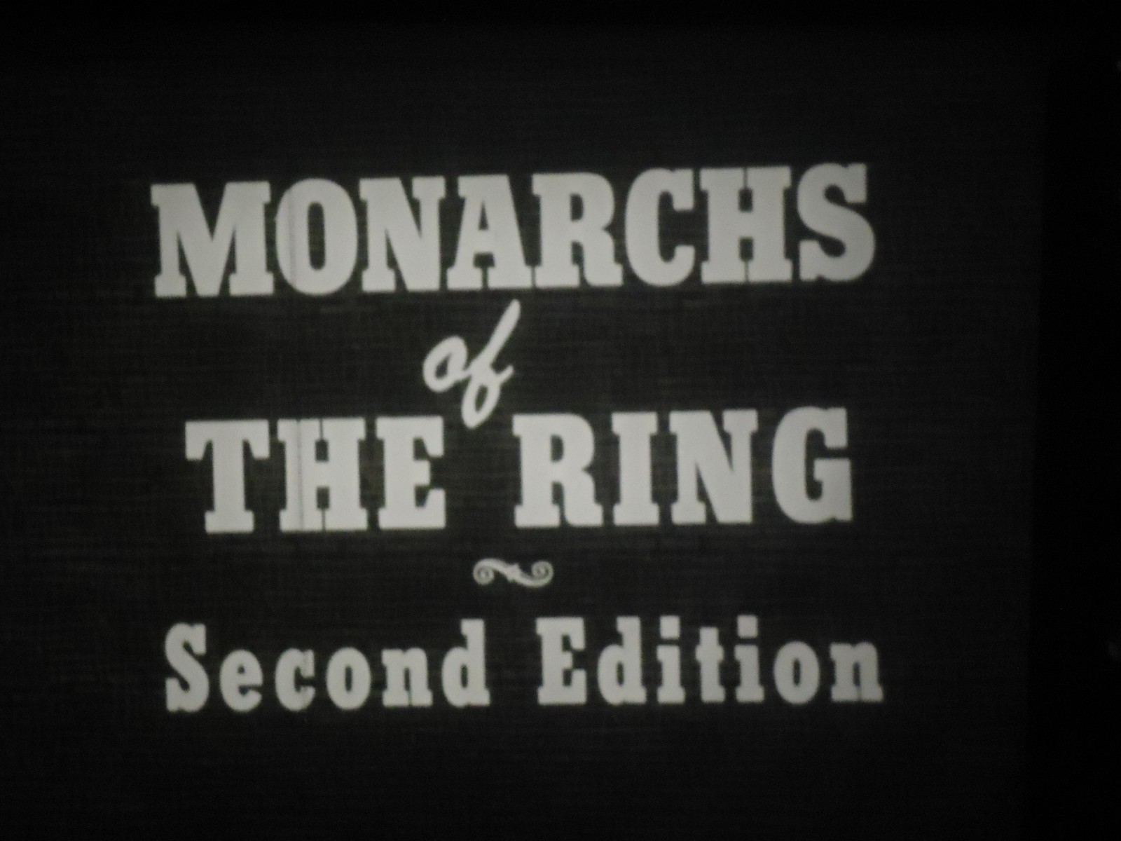 16mm Monaracks of the ring Official Films Sound 400'