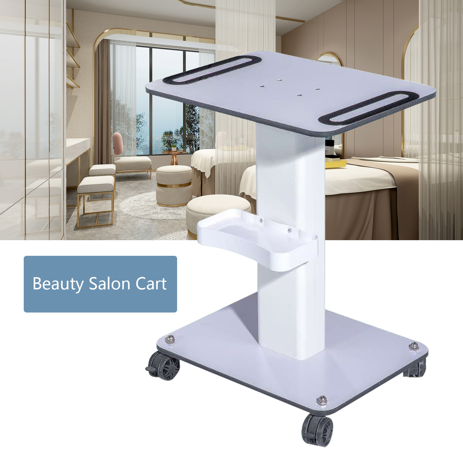 Rolling Salon Trolley Cart Beauty SPA Storage Equipment Machine Organizer Stand