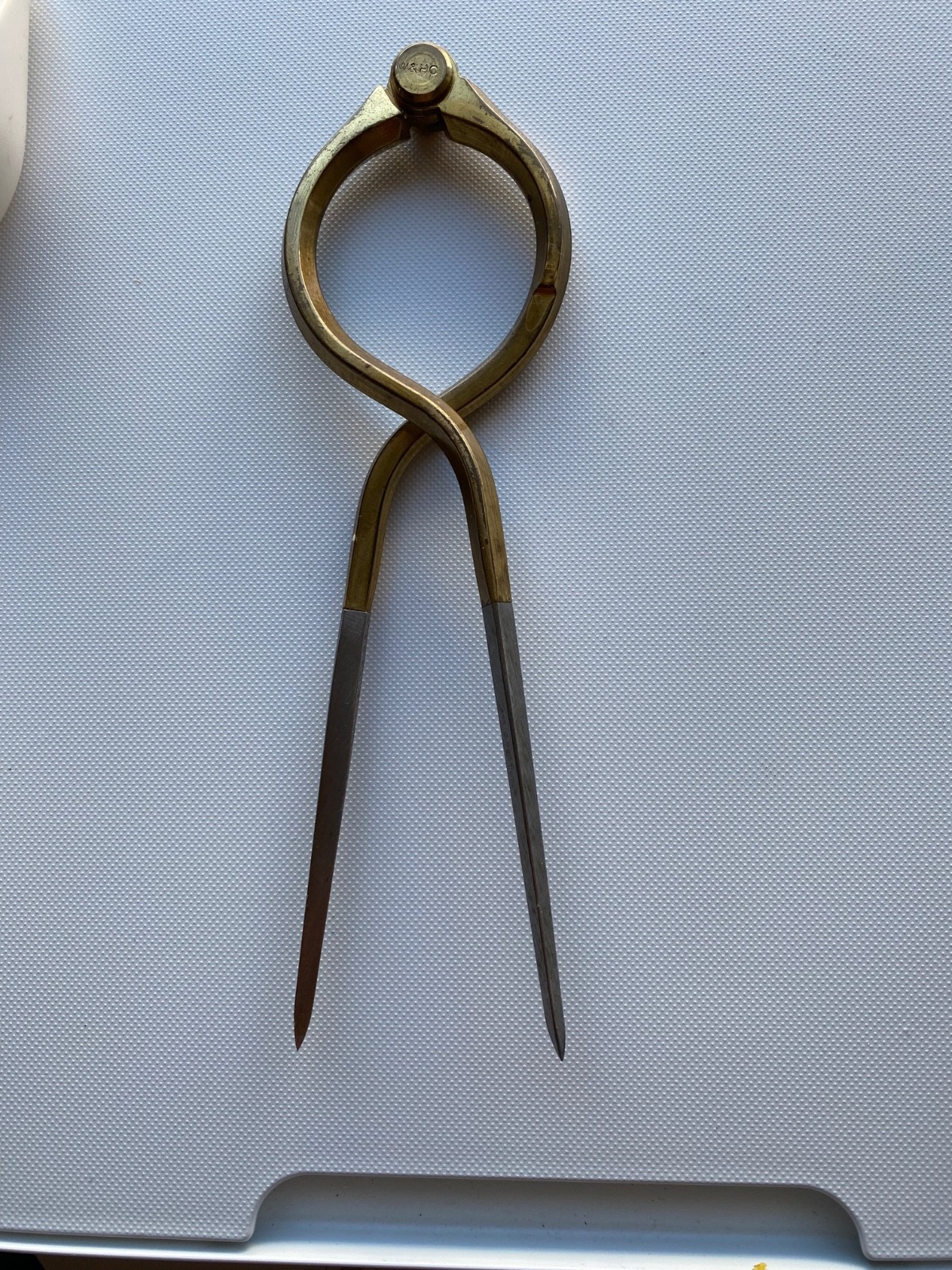 Vintage English W&HC Brass & Stainless Nautical Navigational Map Divider Compass