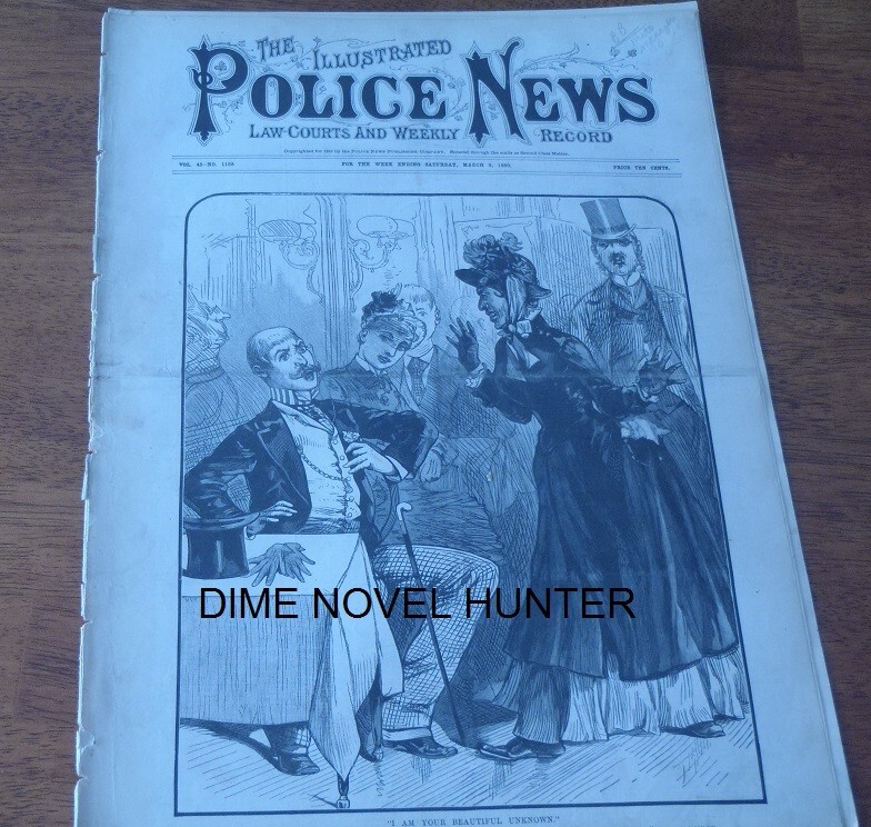 BASEBALL STATS ILLUSTRATED POLICE NEWS #1168 MURDER AND MAYHEM YELLOW JOURNALISM