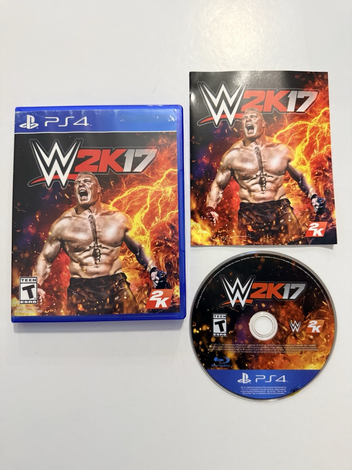 WWE 2K17 (Sony PlayStation 4 PS4, 2016) Complete CIB