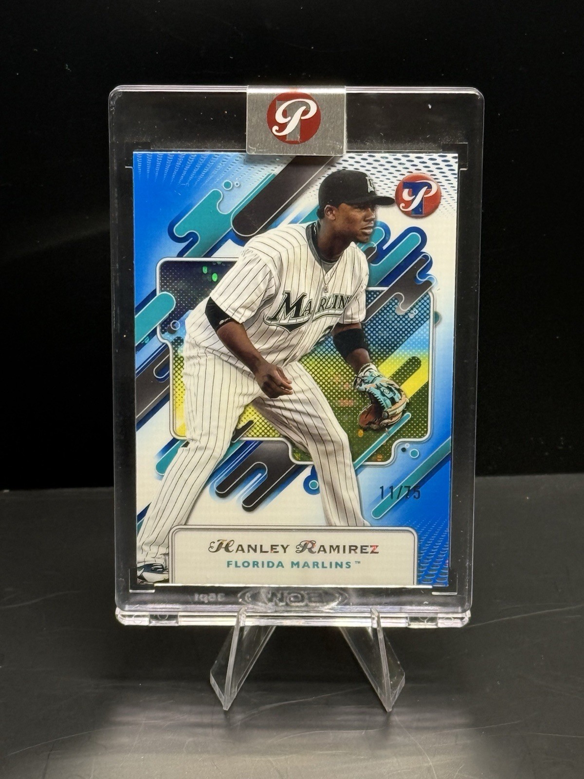 2025 Topps Pristine #104 Hanley Ramirez Blue Pristine Refractor /75! Encased!
