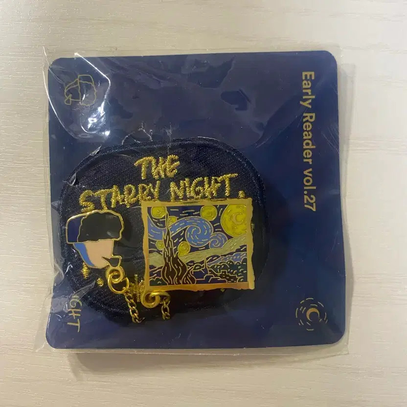 YES24 Earlybird Van Gogh Starry Night Badge/Patch