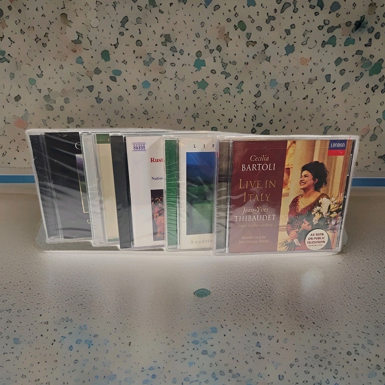 Music CD Lot Of 5 New Sealed Gershwin Celtic Bagpipes Celtic Harp Goldmark