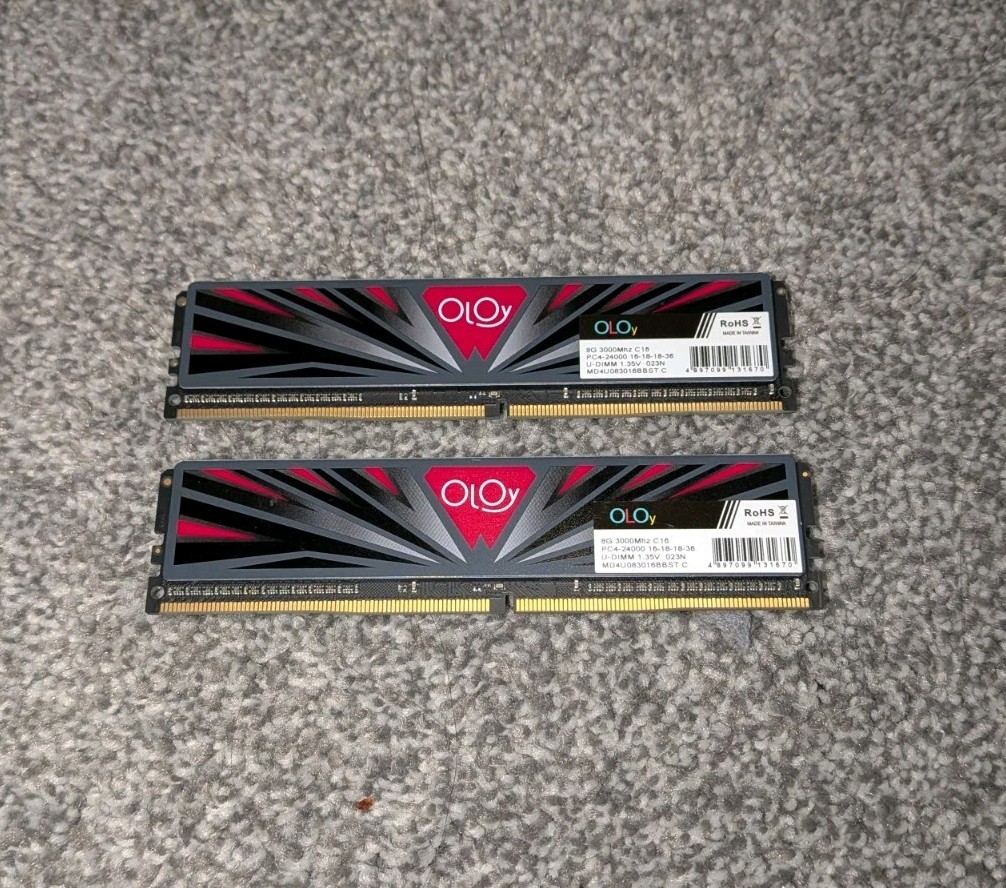 OLOY 16GB DDR4 RAM(2x8GB) 3000Mhz C16 PC4-24000 MD4U083016BBST C