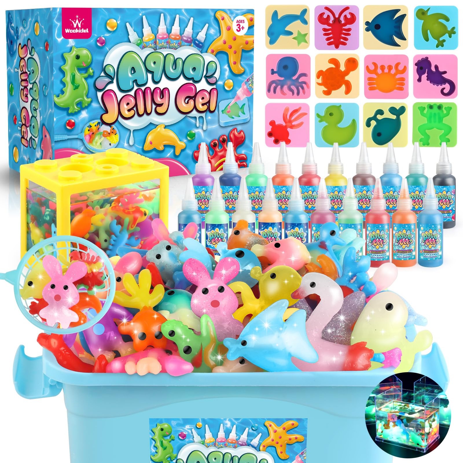 Magic Water Elf Toy Kit, Aqua Fairy Water Gel Kit with 20PCS Magic Gels and A...