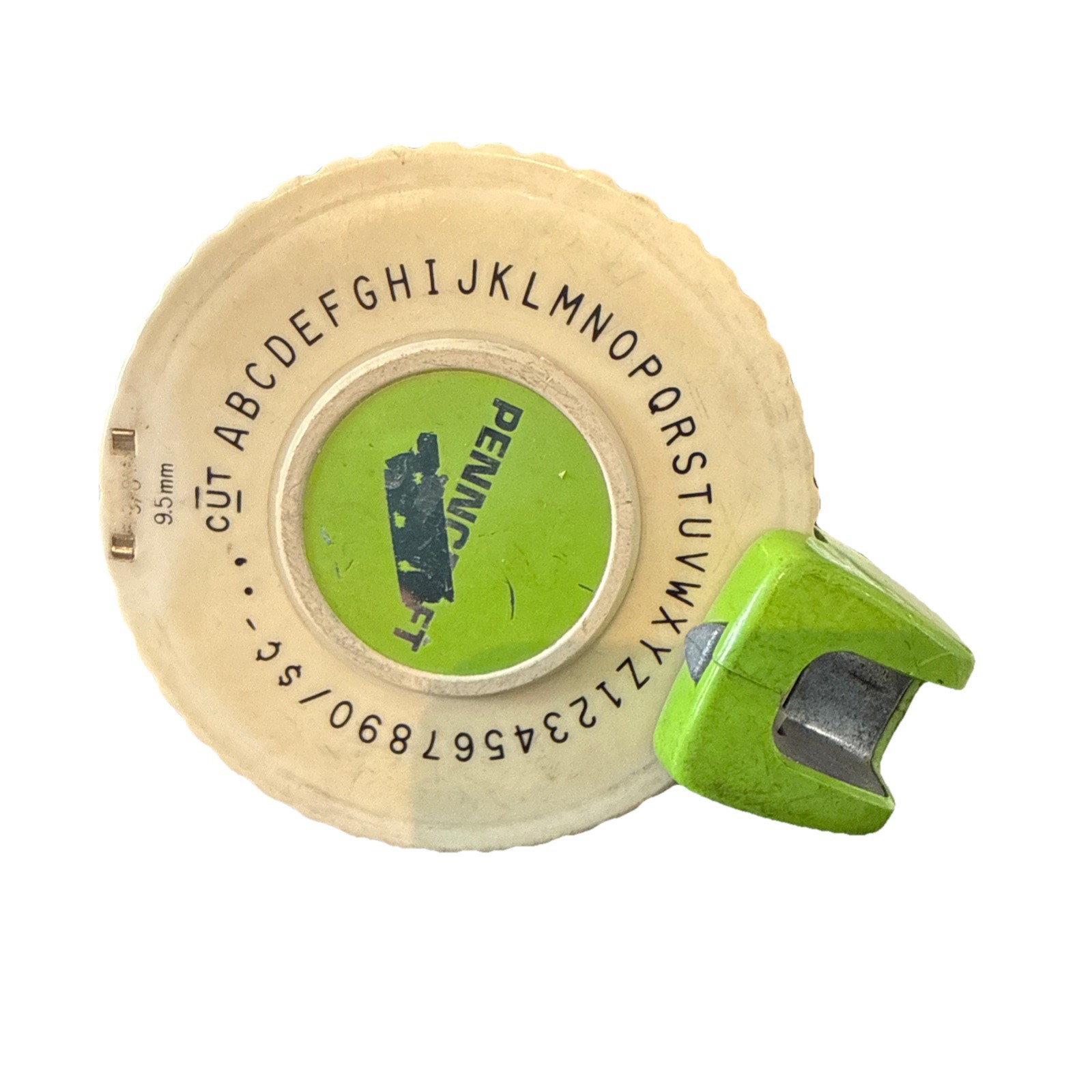 Penncraft Vintage Green 3/8"  9.5mm Label Maker Estate Sale!