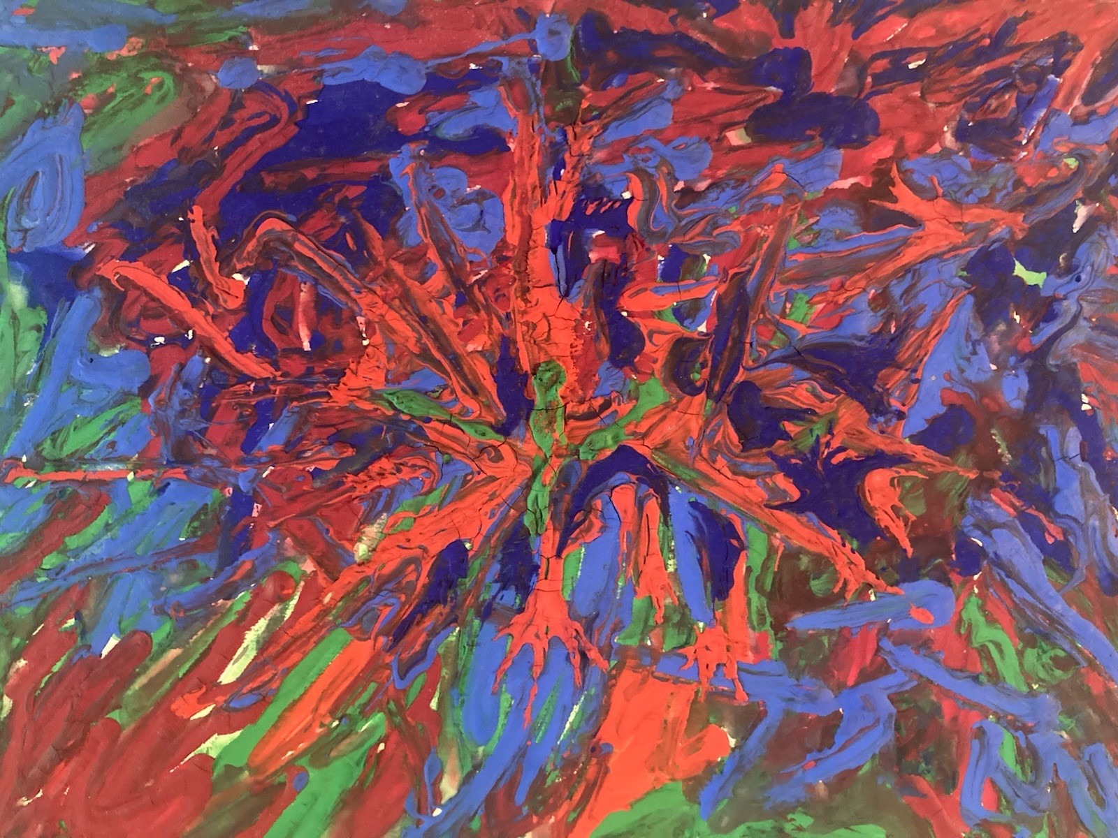 Abstract Dripping Abstraction Lyrical 1970 Action Painting Tachisme Art