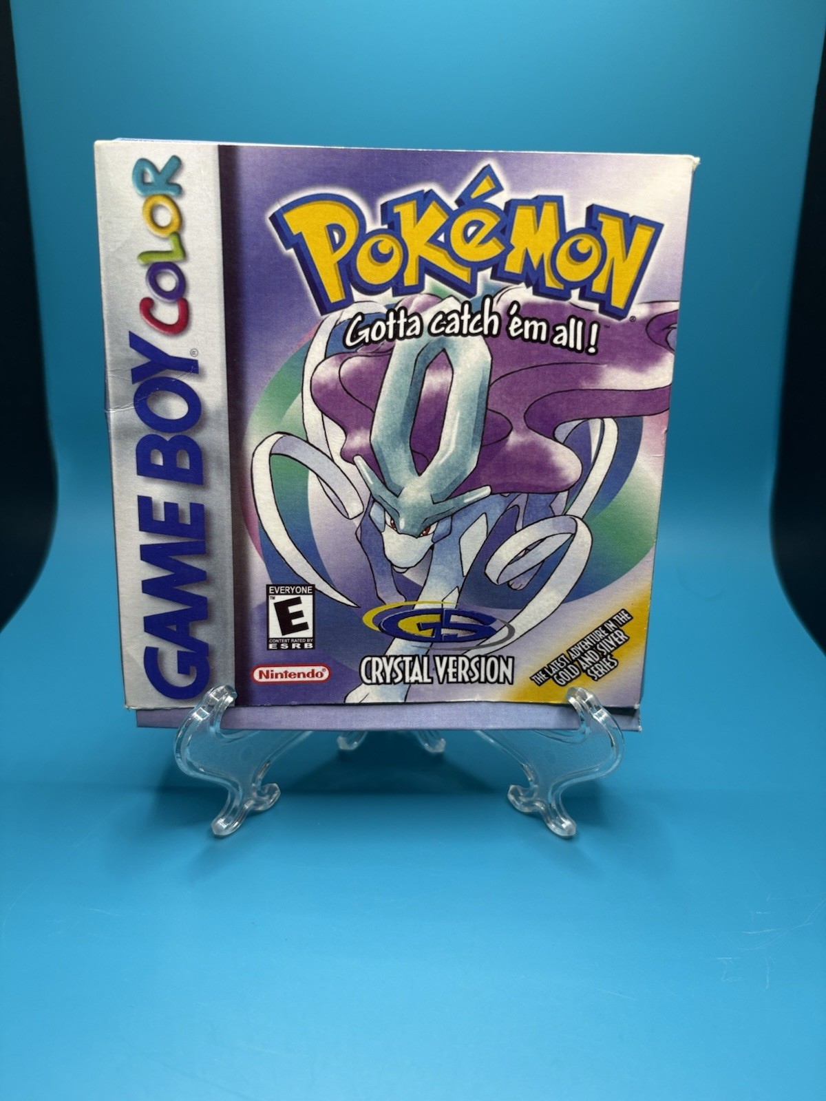 Pokemon Crystal Game Boy Color Replacement Box – Reproduction – Box Only