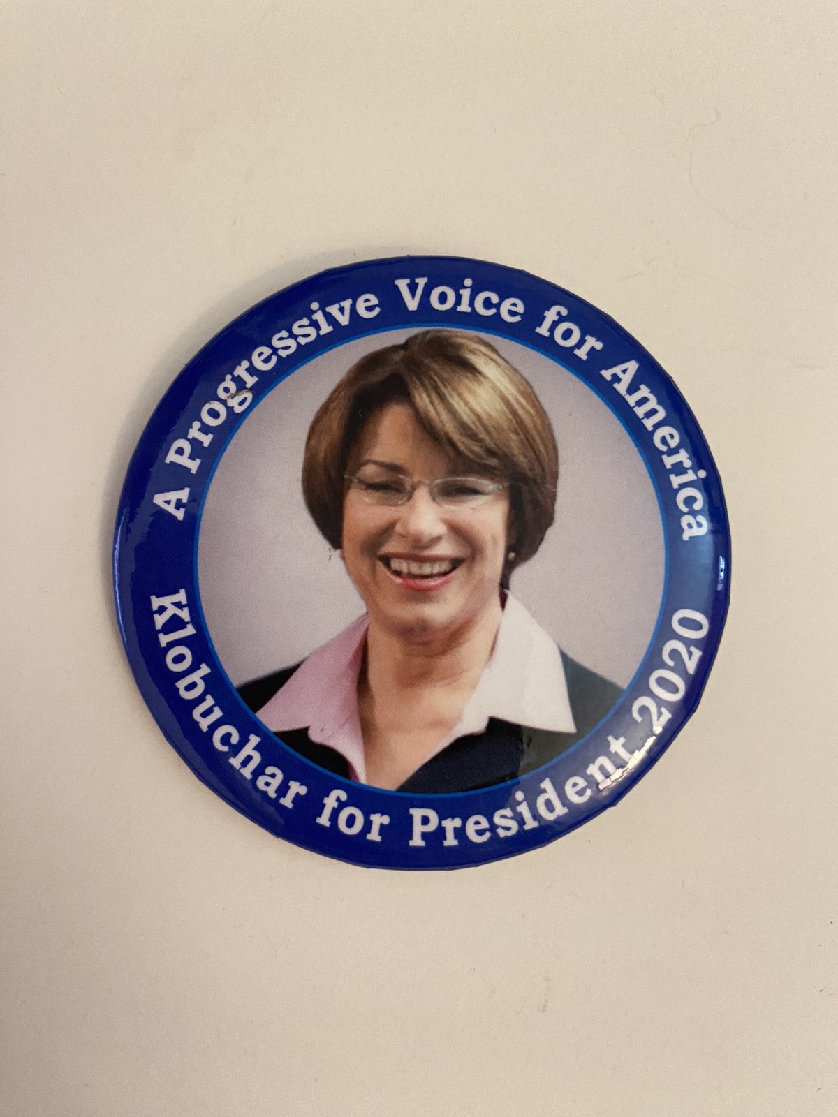 Klobuchar For President 2020 Political Pin Back Button P50