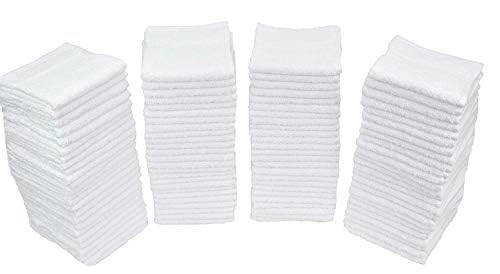  79171 Terry Towel Cleaning Cloths, Pack of 50 , 50 Count (Pack of 1) White