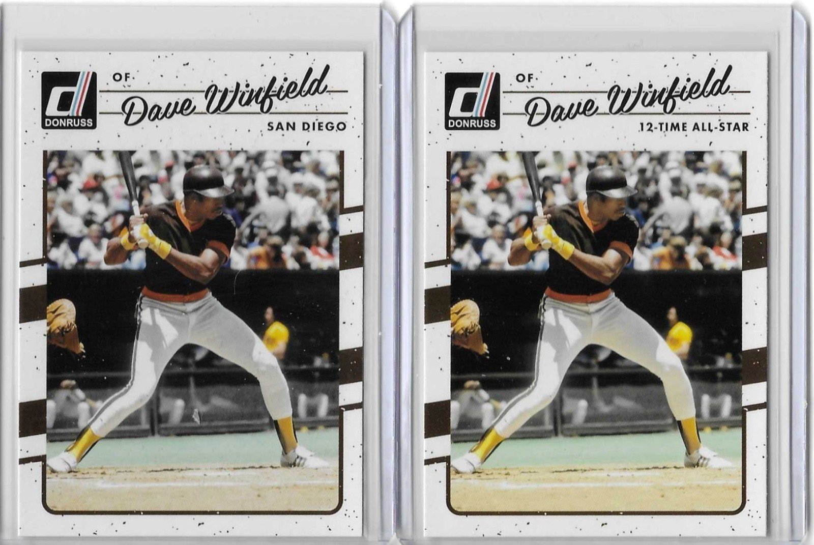 Dave Winfield 2017 Donruss Base & 12-Time All-Star VAR Lot.      L-2