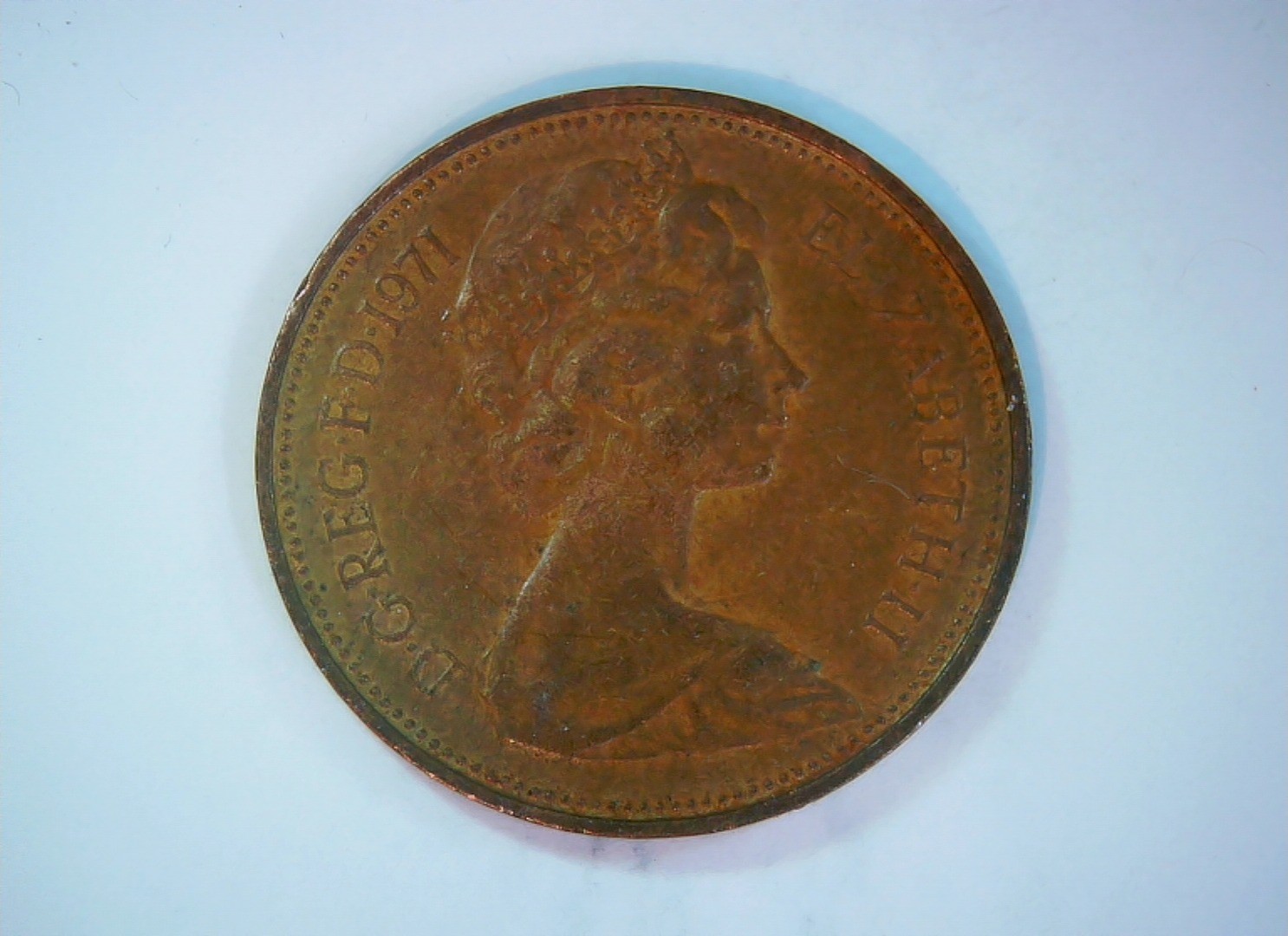 United Kingdom 1971 2 New Pence Elizabeth II (decimal) Two Pence Coin