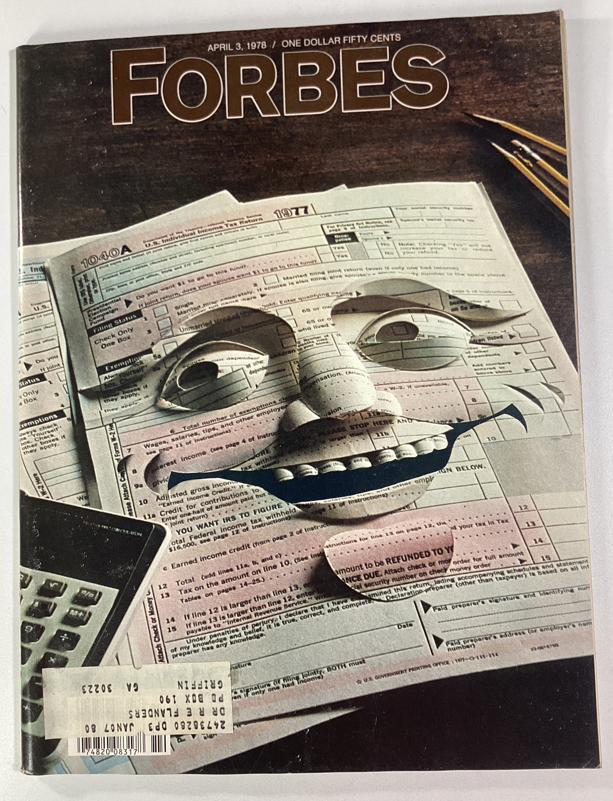 Forbes Magazine Vtg 1978 Rare Ads Tax 1040 Korea Tektronix S&L Deluxe Aetna Core