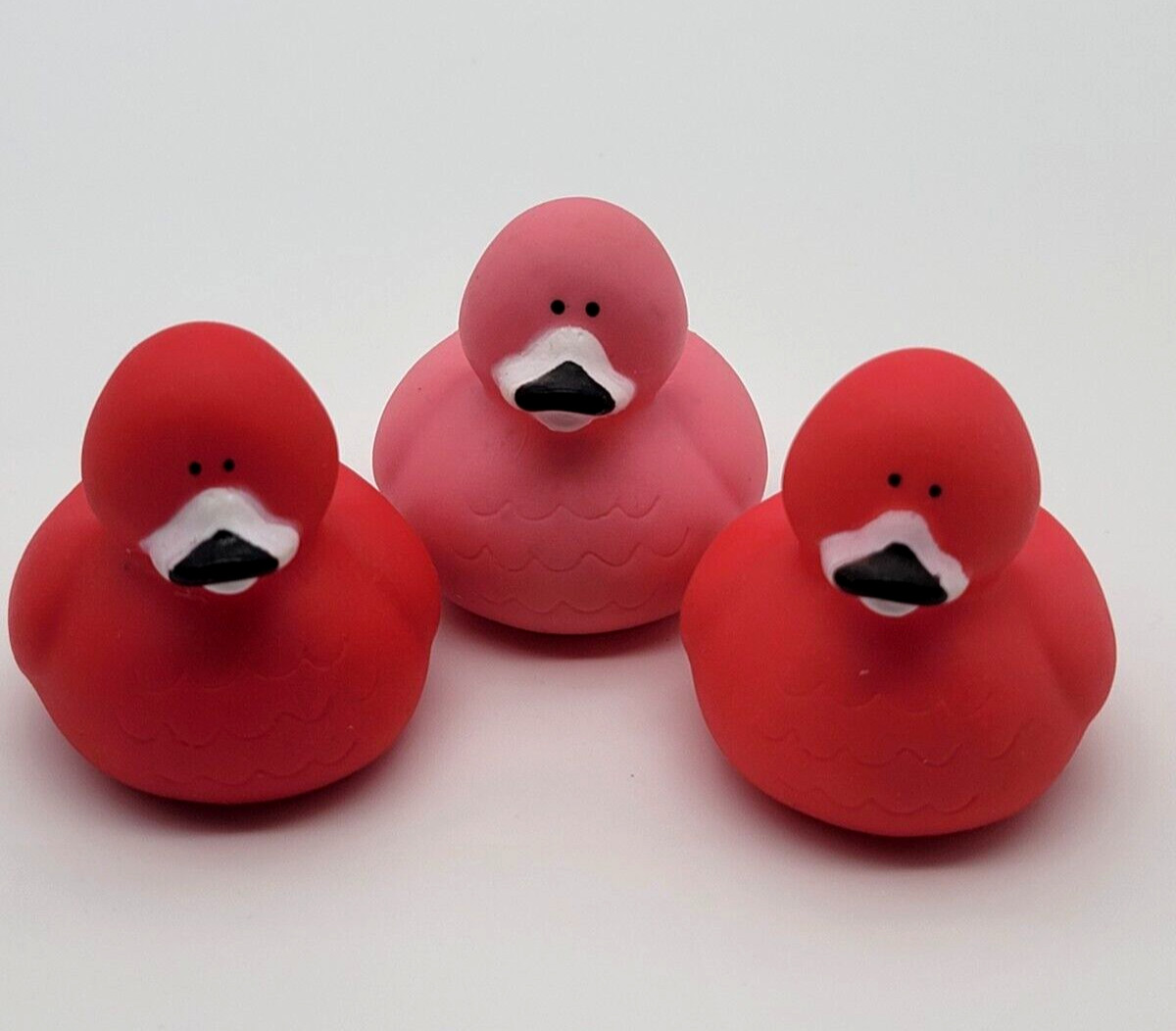 Flamingo Rubber Ducks Set Of 3 Different Shades Of Pink 