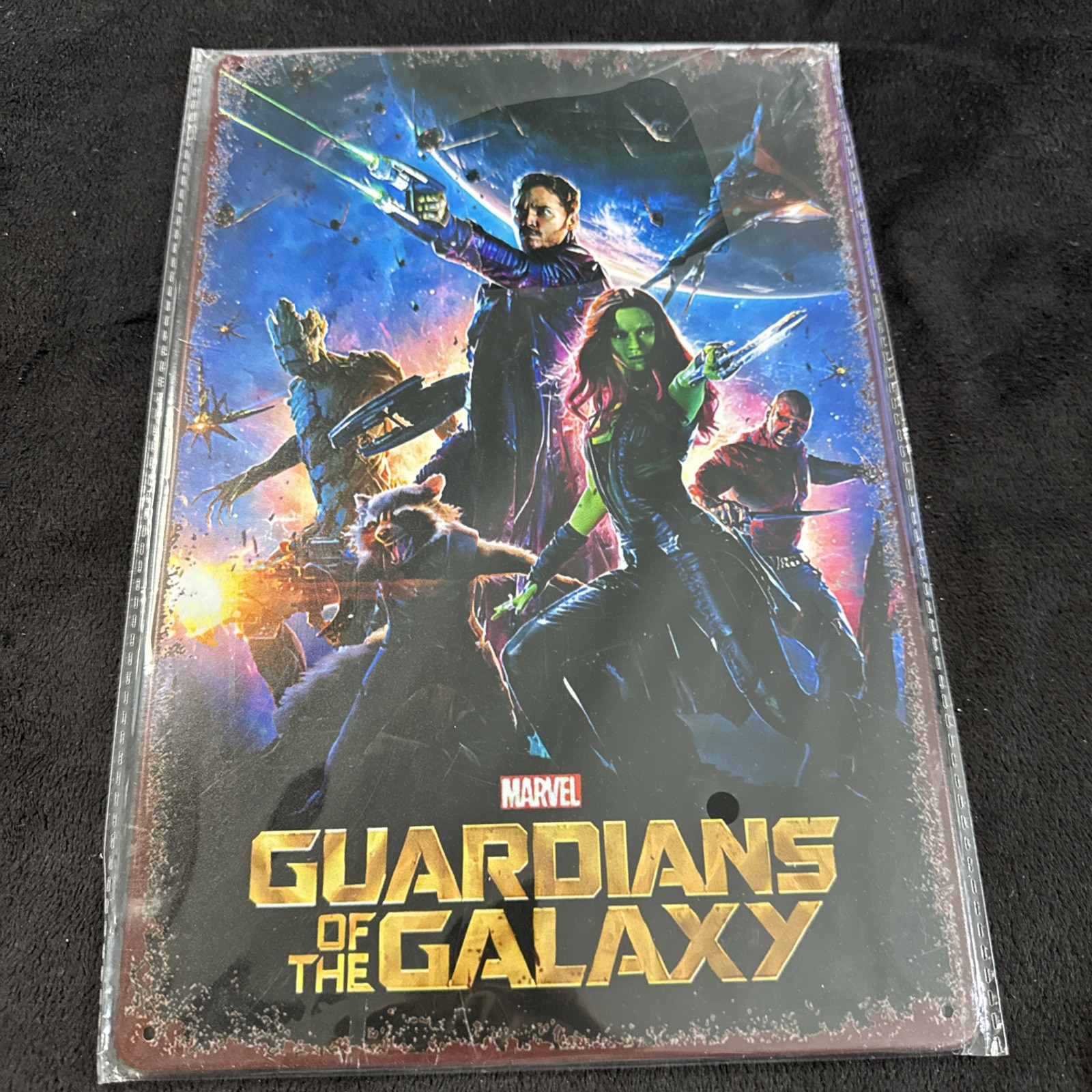 Guardians Of The Galaxy Metal Poster 12 X 8'' Inches BRAND NEW Free shipping