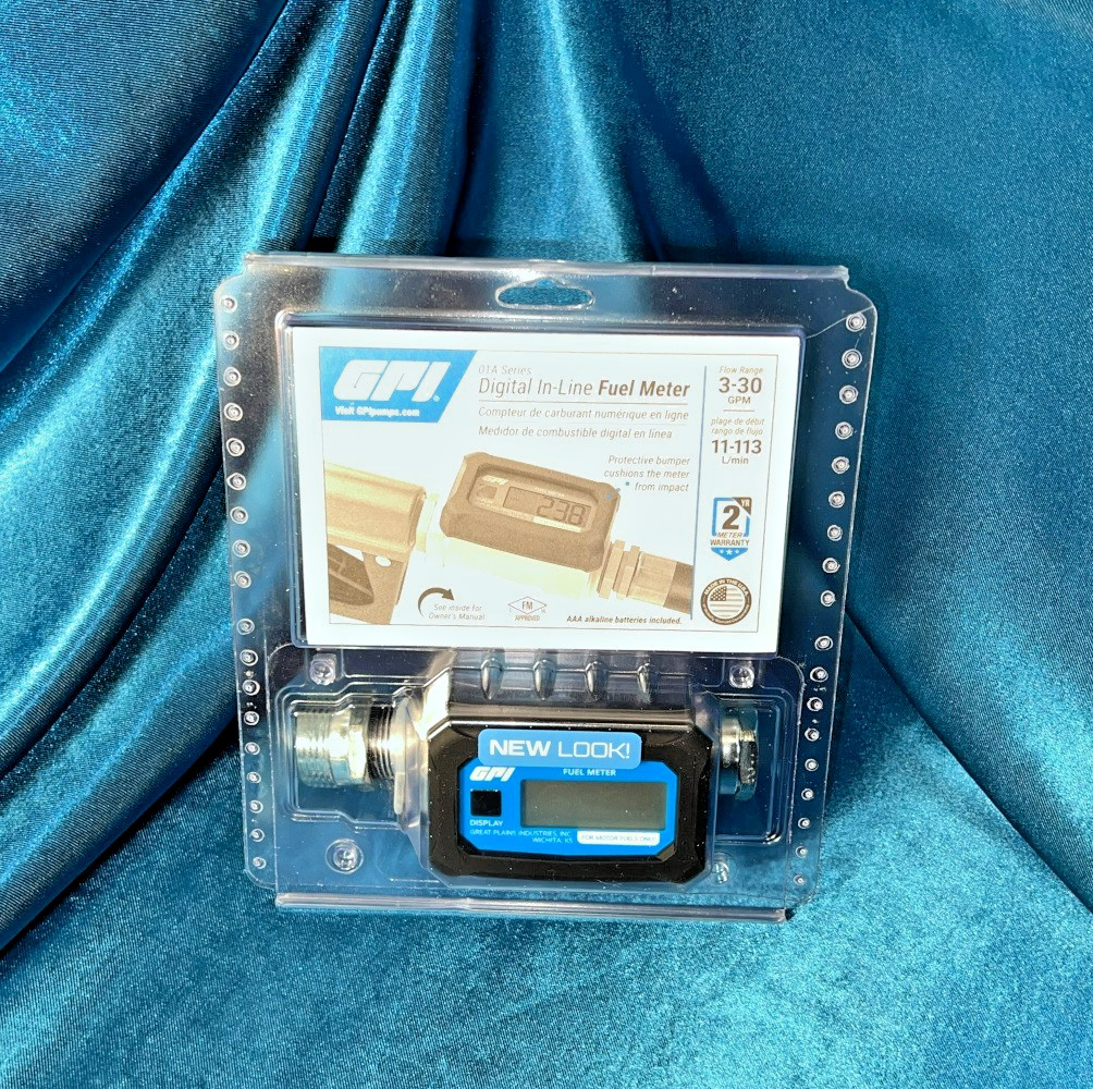 GPI Digital In-Line Fuel Meter - 01A Series - Flow Range 3-30 GPM - 01A31GM