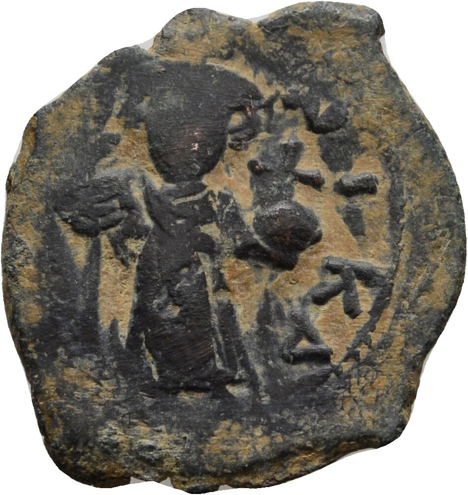 Byzantium Follis Bronze 25mm / 4.4g Genuine Coin #LVA69