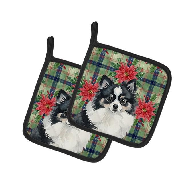 Carolines Treasures WDK8758PTHD Unisex Adult Black & White Pomeranian Christm...