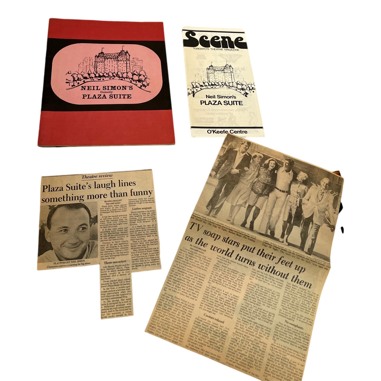 Plaza Suite Neil Simon Souvenir Brochure Stars 6 Signed Vintage US 1976