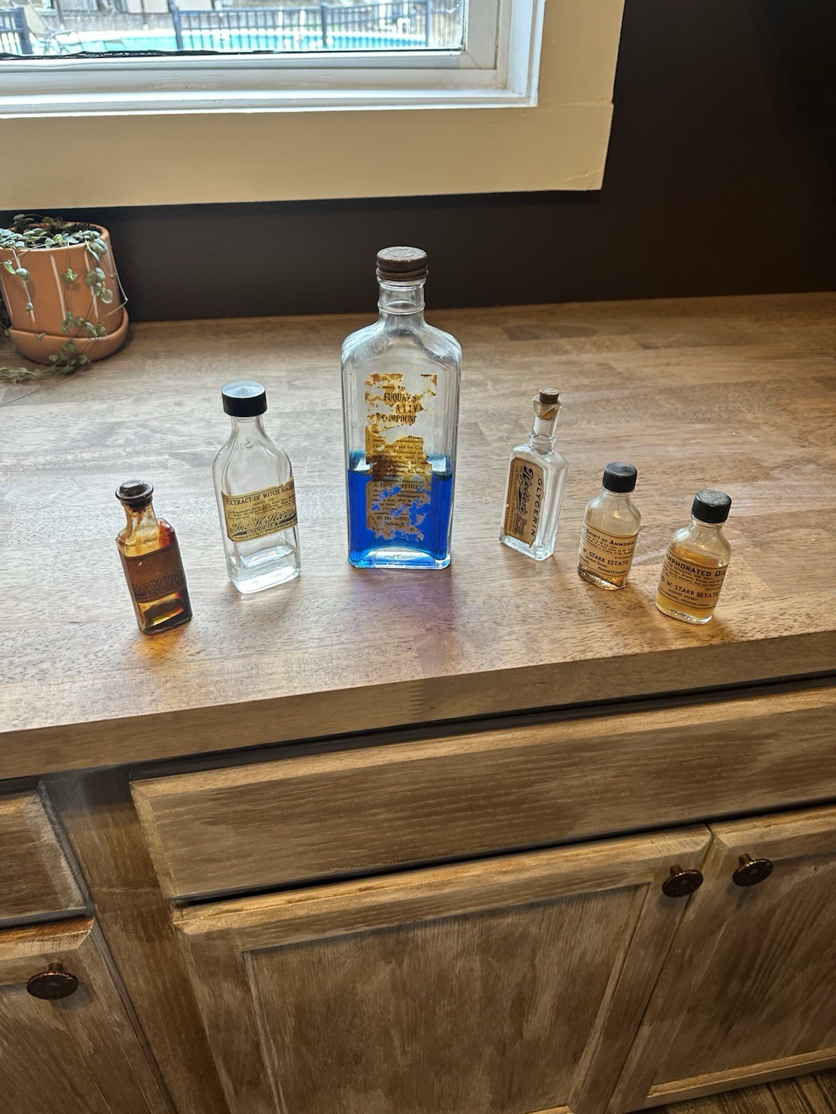 Vintage Medicine Bottles Set