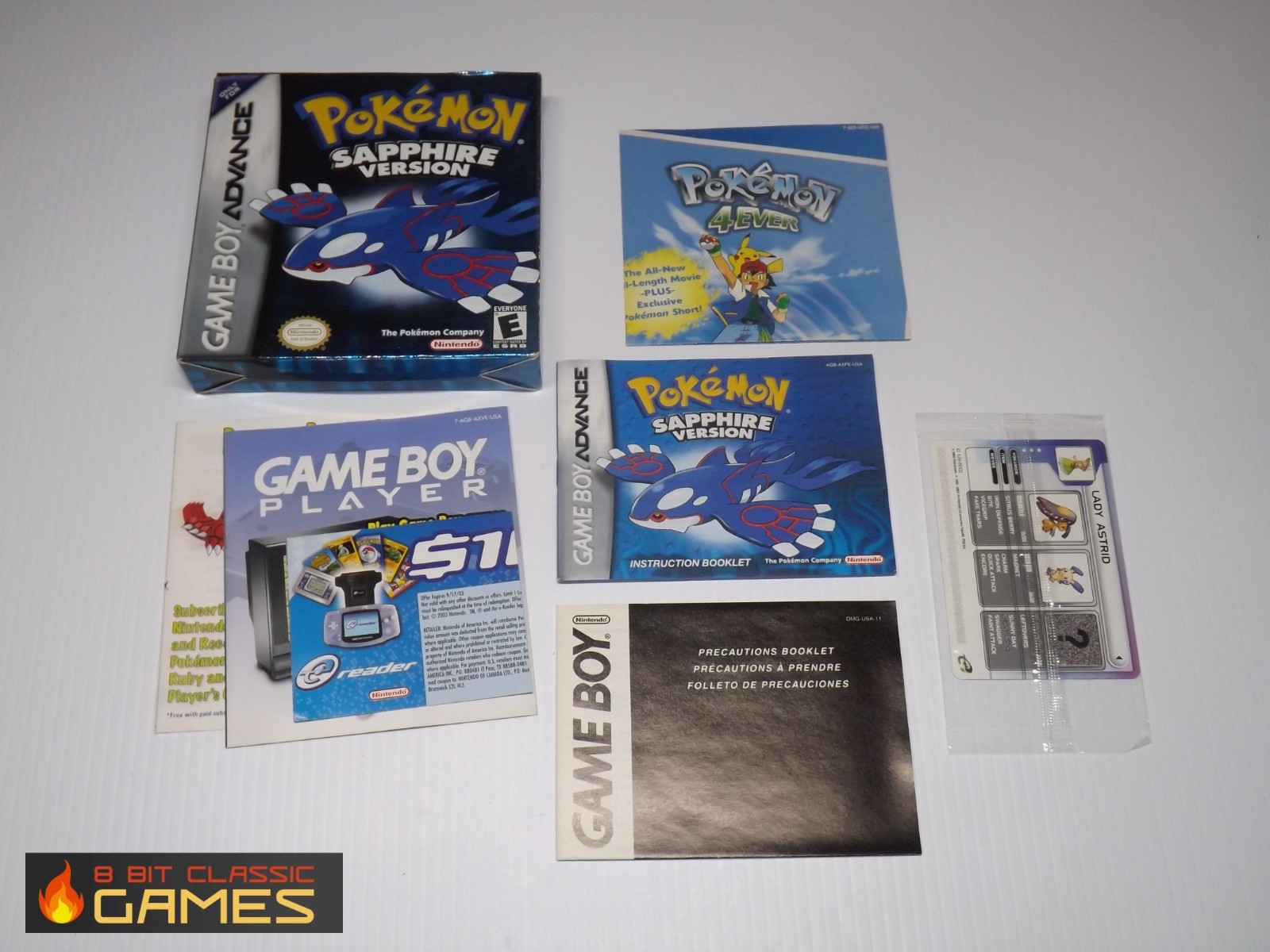 BOX & MANUAL ONLY ! Pokemon Sapphire - NINTENDO Gameboy Advance  37a