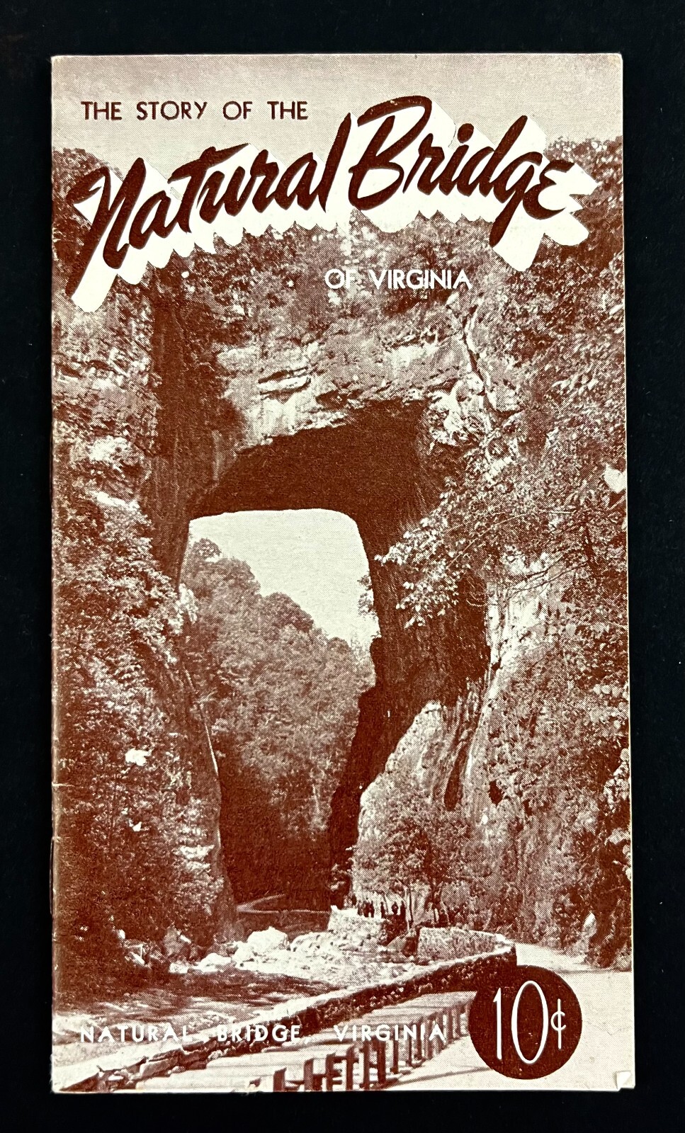 1947 Natural Bridges Night Pageant Virginia Program Vtg Travel Pocket Booklet