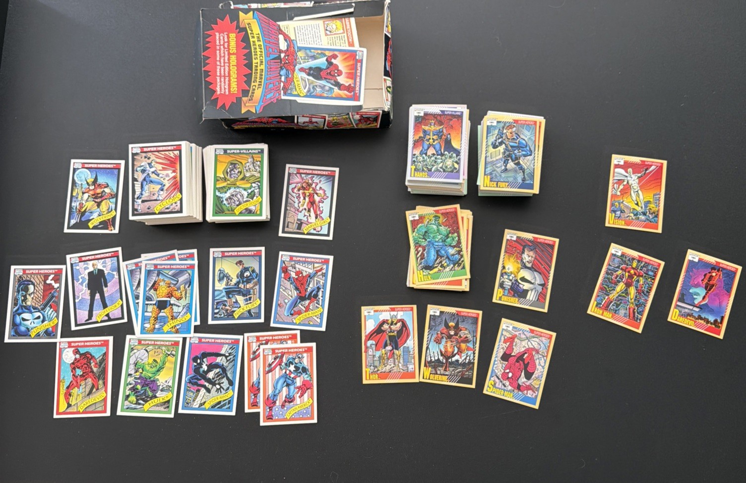 Impel Marvel Trading Card Lot 1990 & 1991 (over 300 Cards)