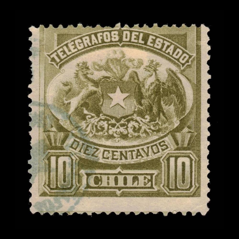 Chile, Scott NA, Telegraph Stamp, 1884, used, 114611