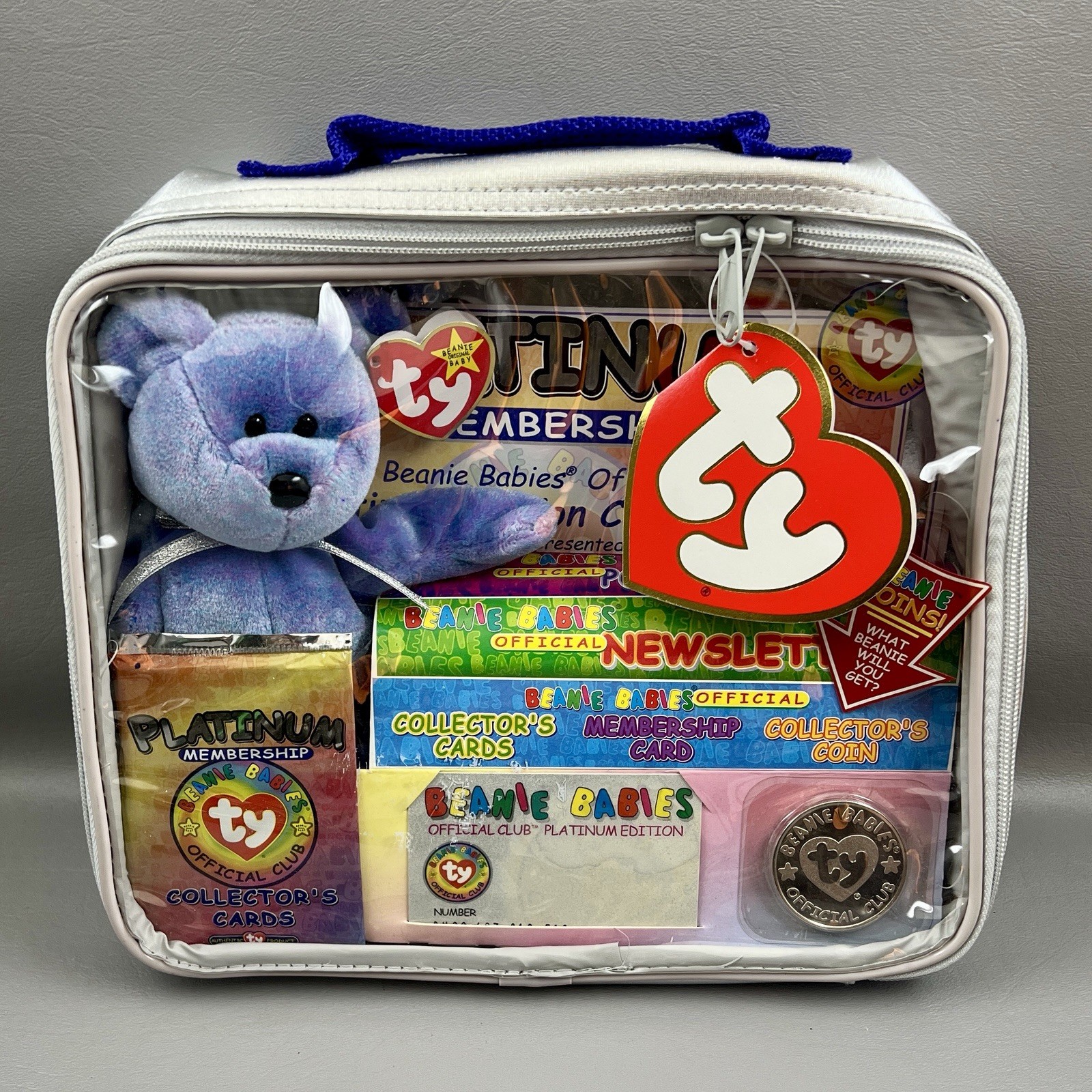 TY Beanie Babies Official Platinum Club Membership Set New Sealed 1999