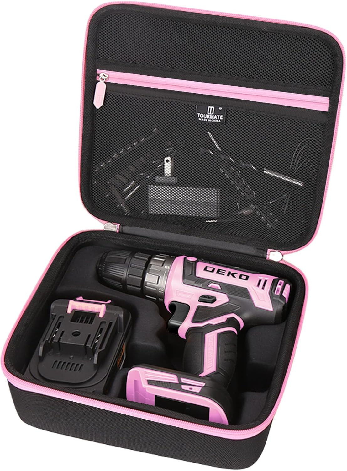 Hard Storage Case for DEKOPRO Power Drill Cordless - Travel Case for 20 Volt Dri