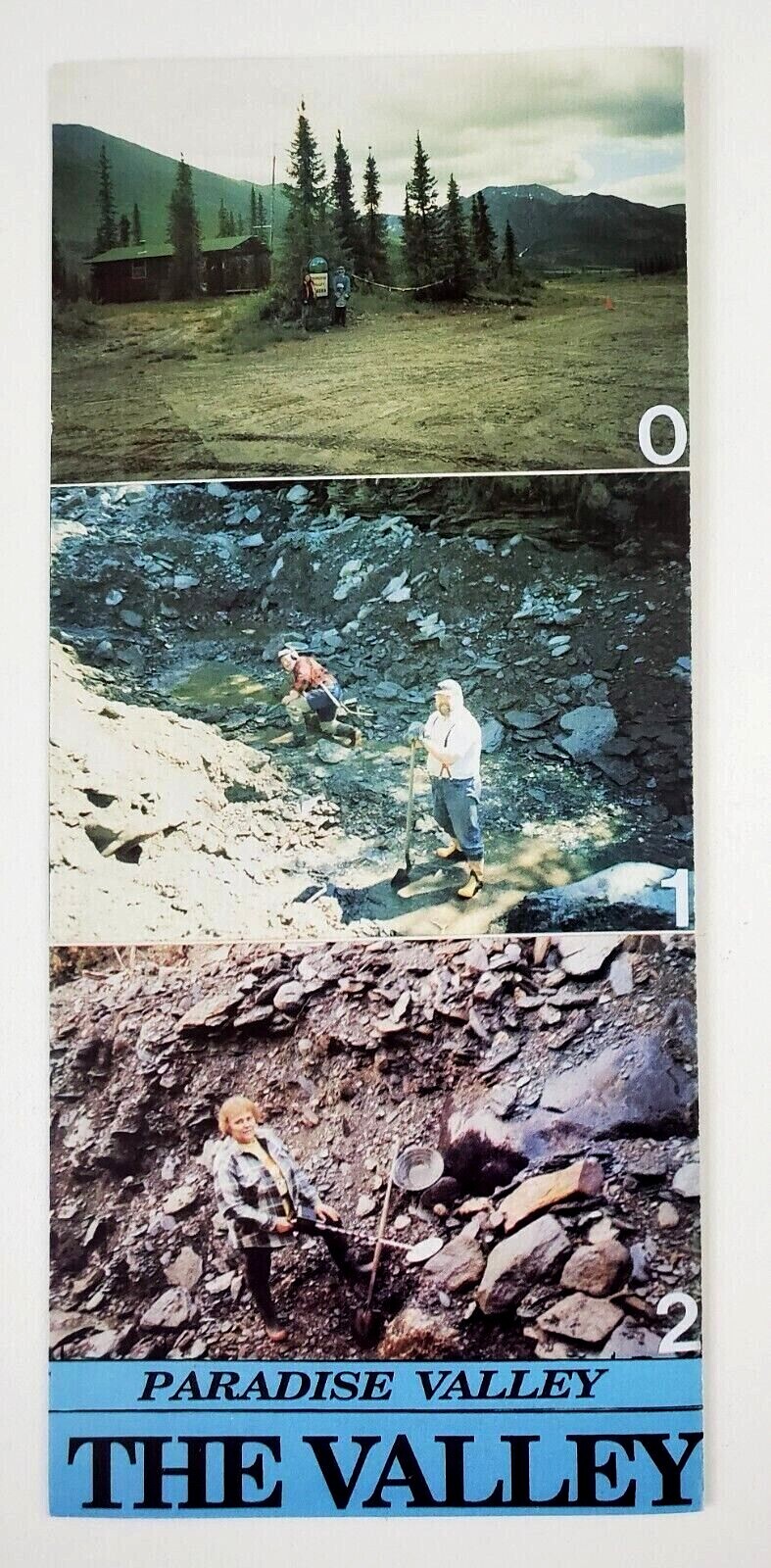 1980s Paradise Valley Gold Mining Bettles Alaska Pan Vintage Travel Brochure AK