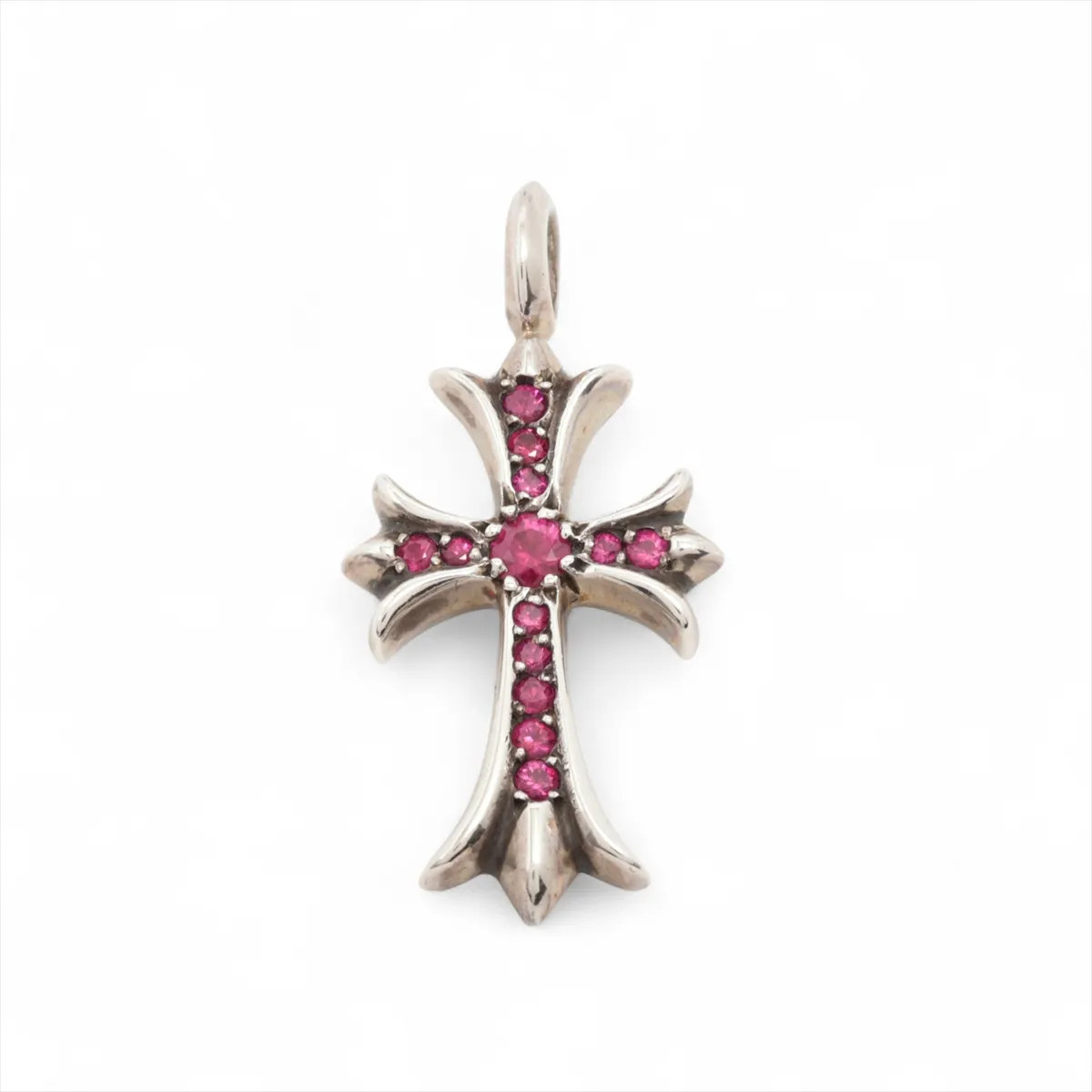 Chrome Hearts Tiny Fat Cross Pavelby Pendant top 925 5.8g