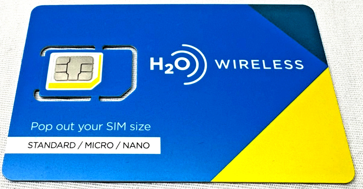 h2O Wireless SIM Starter Kit SIM Card SIM (3 in 1)