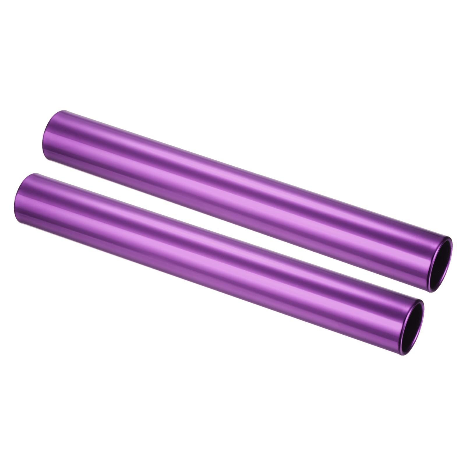 2pcs Relay Track Baton Aluminum Alloy Tube Field Race Stick Athletics, Purple