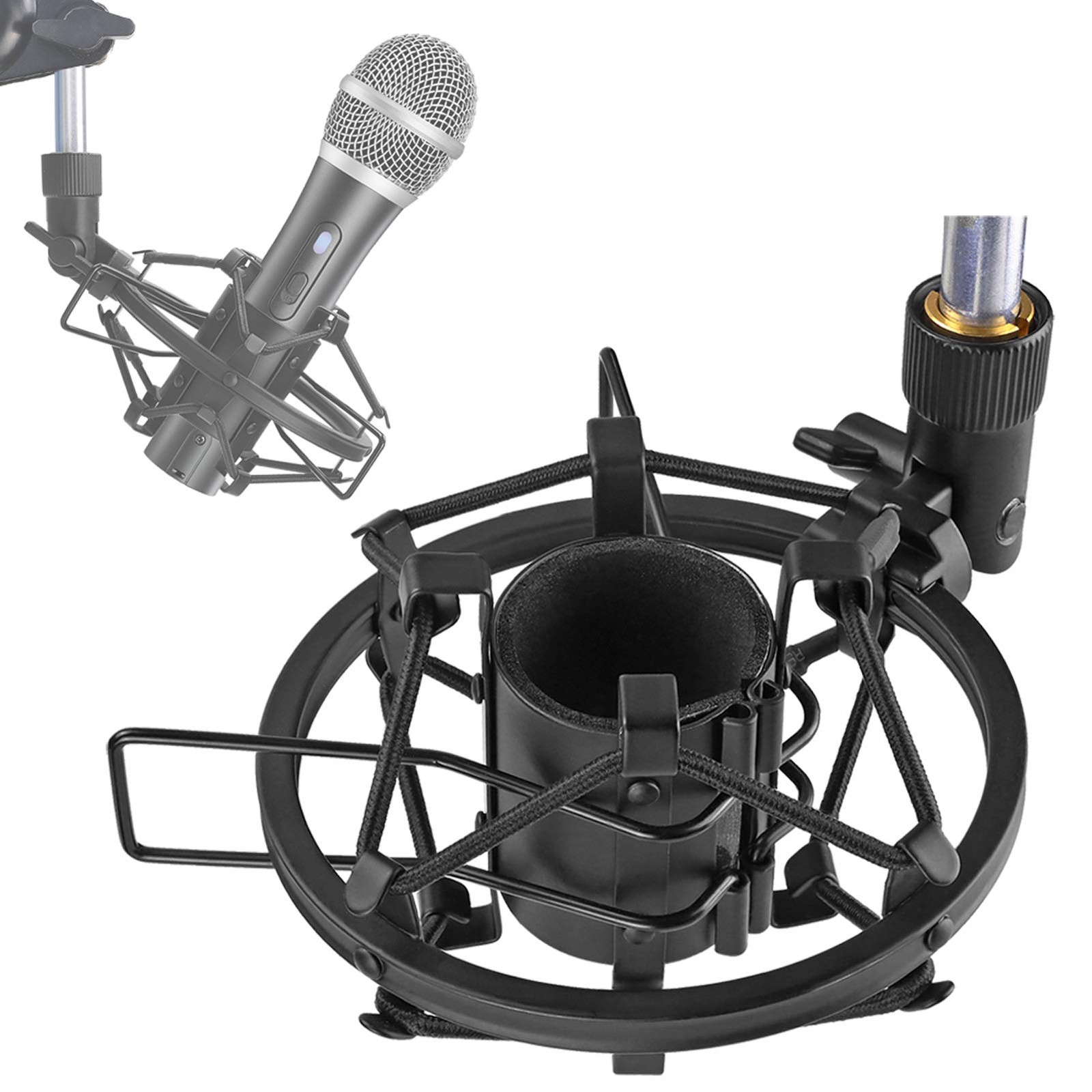 ATR2100X-USB Mic Shock Mount Holder for Reduces Vibration and Noise, Suitable...