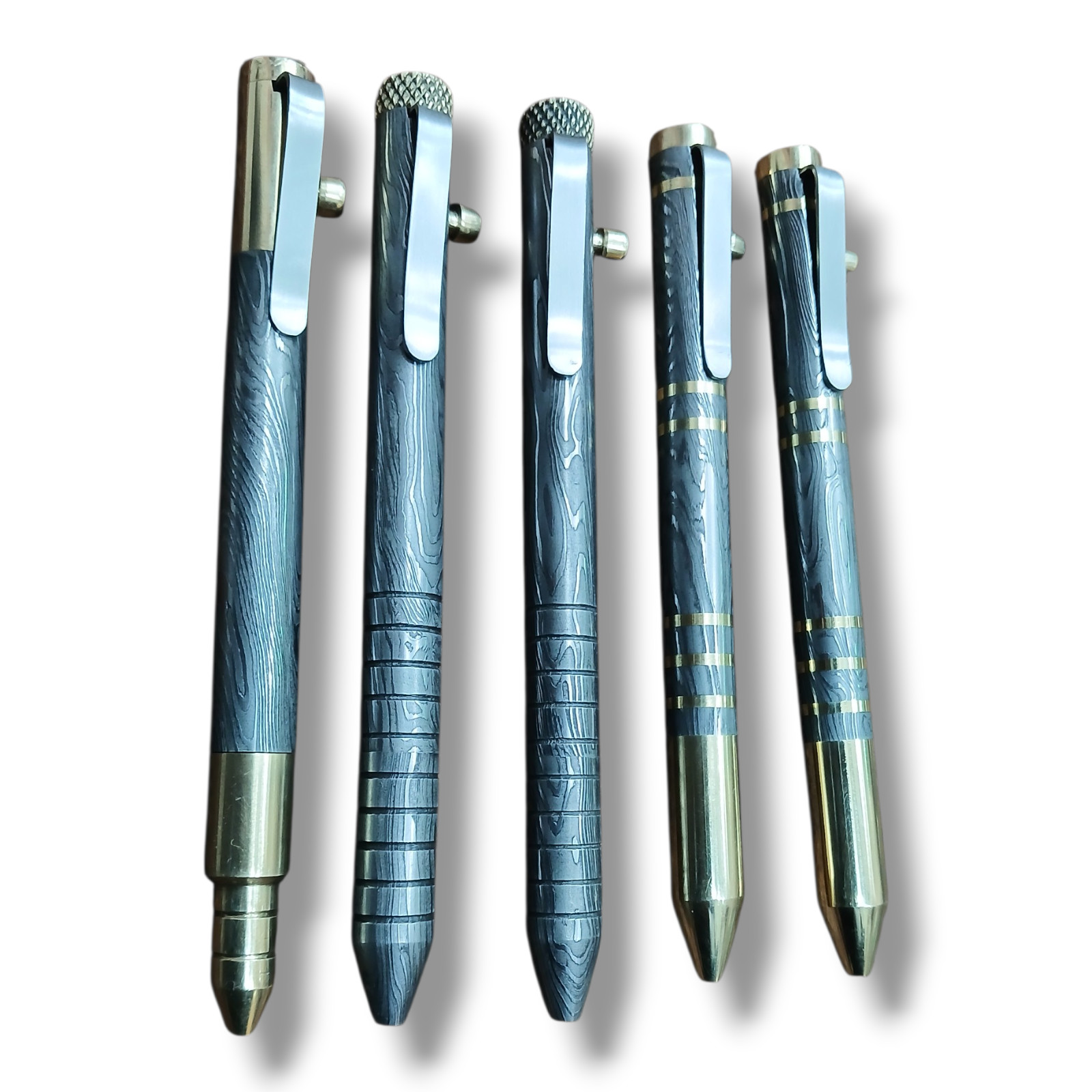 Lot of 5 dices damascus steel handmade pens perfect gift