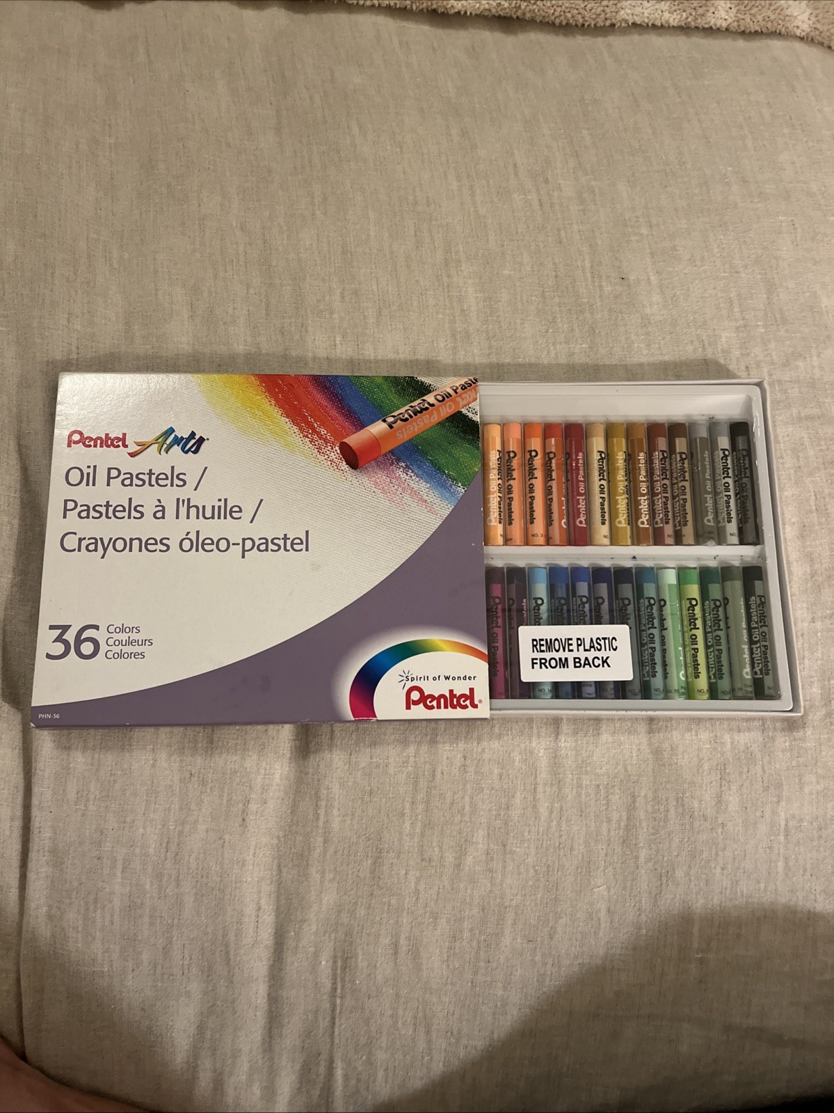 Pentel Arts Oil Pastels 36 Color Set Smooth Blend Shading School Arts Crafts