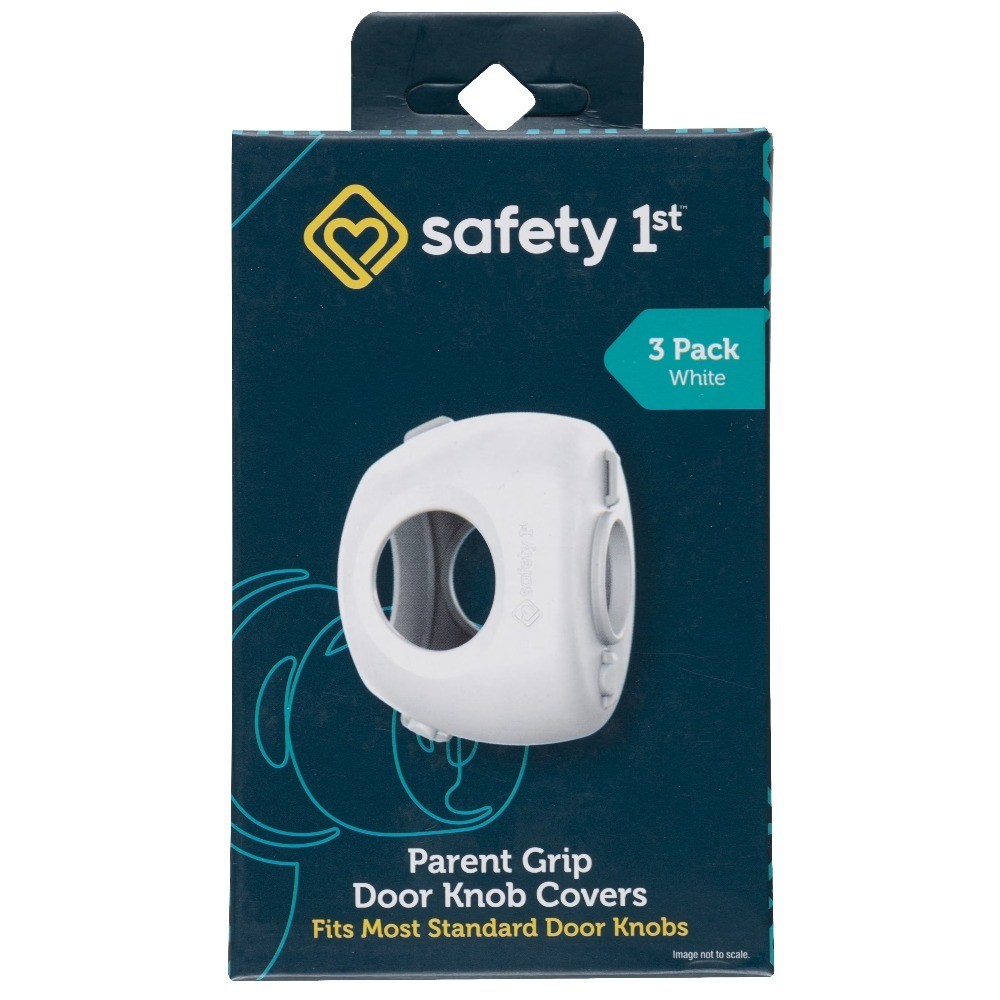 Toddler Proof Door Knob Covers Child Safety Locks White 3 Pack Baby Proofing