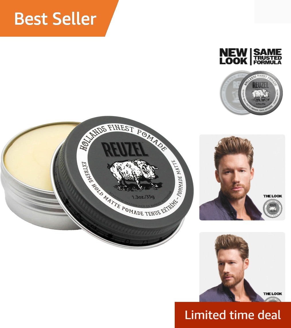 Polished Look with Extreme Hold Pomade – Water Soluble & All-Day Performance