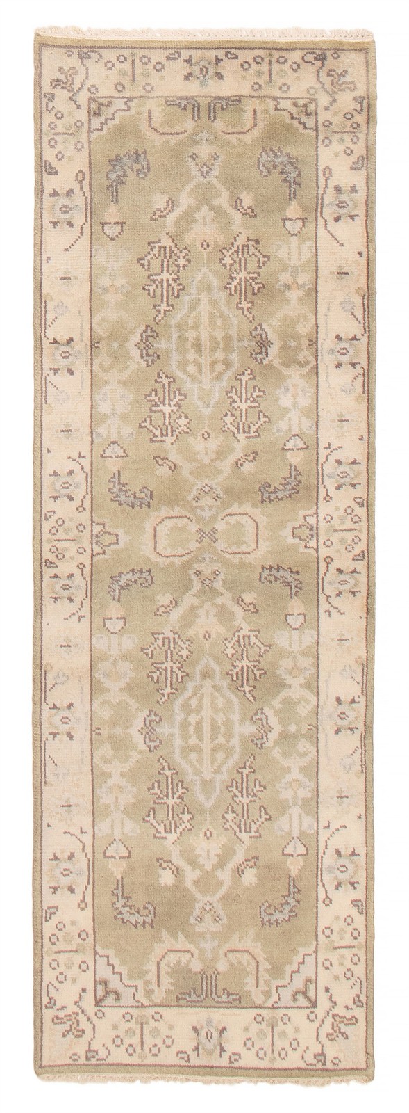 Vintage Hand-knotted Runner Rug 2'7" x 8'0" Traditional Oriental Wool Carpet