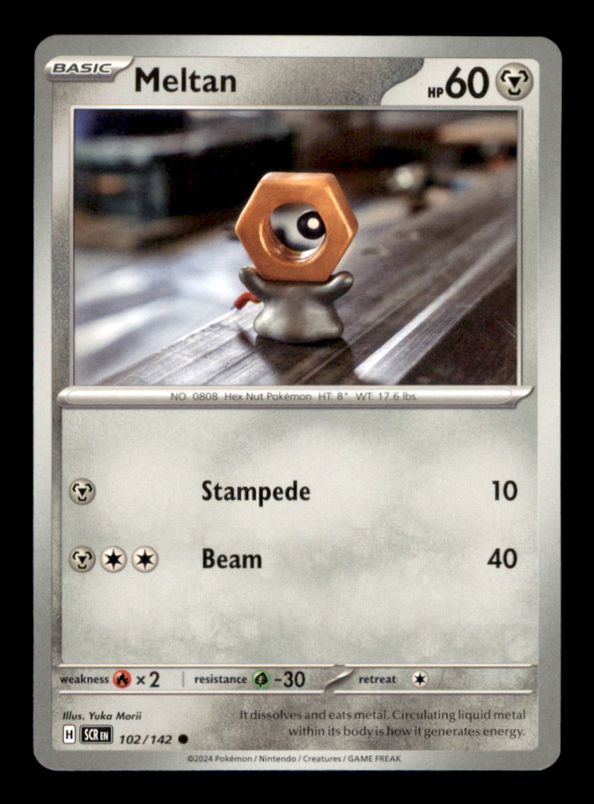 Meltan Common SV07: Stellar Crown 102/142 NM Normal Pokemon